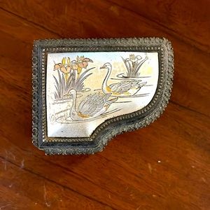 Vintage jewelry box piano shape